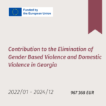 Contribution to the Elimination of Gender Based Violence and Domestic Violence in Georgia